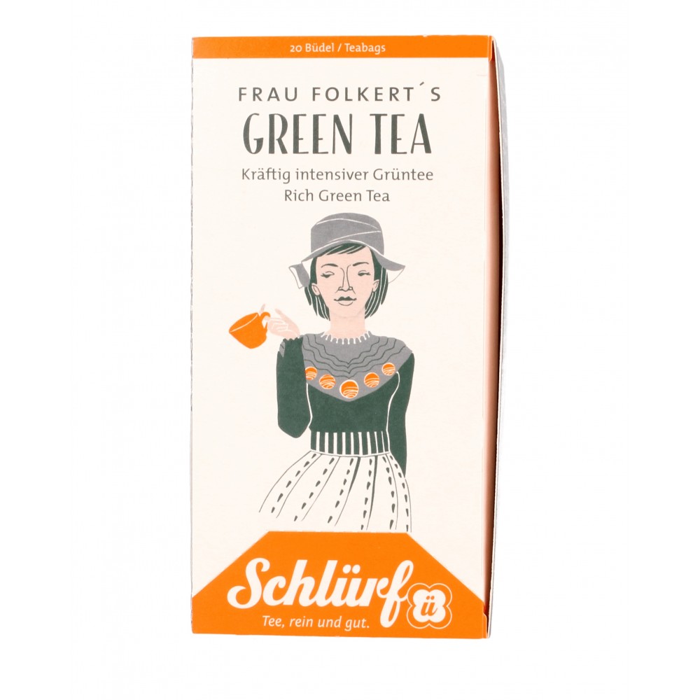 Schlürf - Mrs. Folkerts Green Tea BIOgreen tea 1 pack