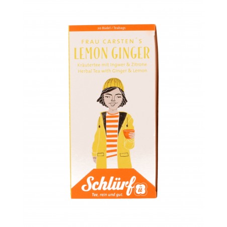 Schlürf - Mrs. Carstens Lemon Ginger BIOherbal tea 1 pack