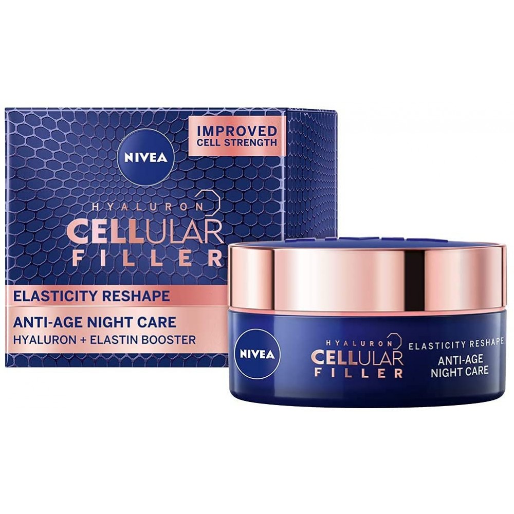 NIVEA Hyaluron Cellular Filler Elastizitätsformende Nachtcreme 50 ml / 1,7 fl oz