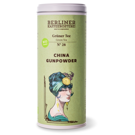 Berliner Kaffeerösterei China Gunpowder BIO №028 Green tea in a can 100g