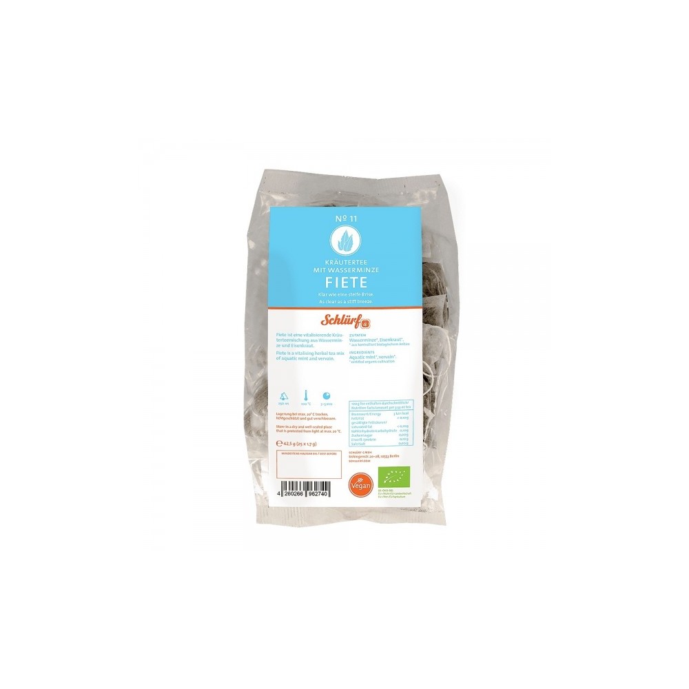 Schlürf  №11 BIO herbal tea "Fiete" (25 pieces)