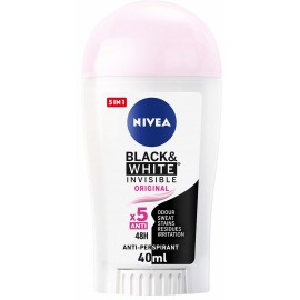 NIVEA Black & White Invisible Clear Antitranspirant-Stick 40 ml / 1,3 fl oz