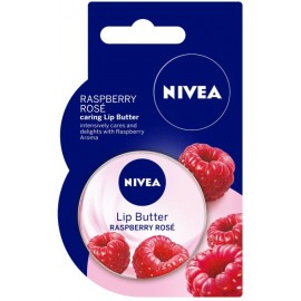Nivea Himbeer‑Rose pflegende Lippenbutter 16,7 g / 19 ml