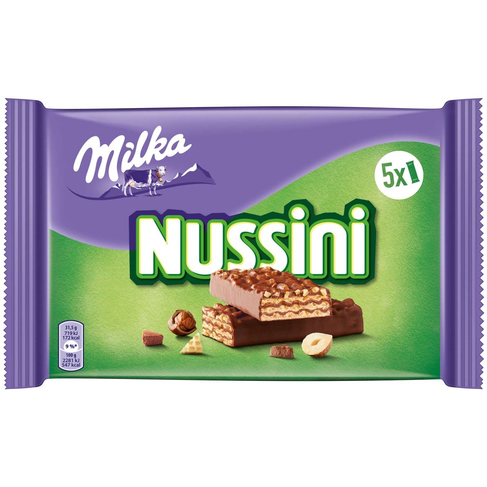 Milka Nussini 5 x 31,5 g / 157,5 g