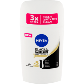 Nivea Black & White Invisible Silky Smooth Anti-Perspirant Stick 50 ml / 1.7 fl oz