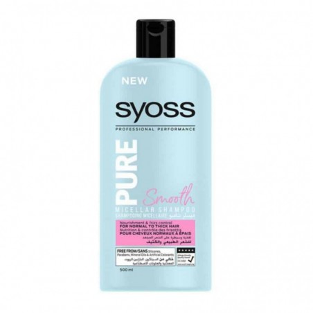 Syoss Pure Smooth Micellar Shampoo 500 ml / 17 fl oz