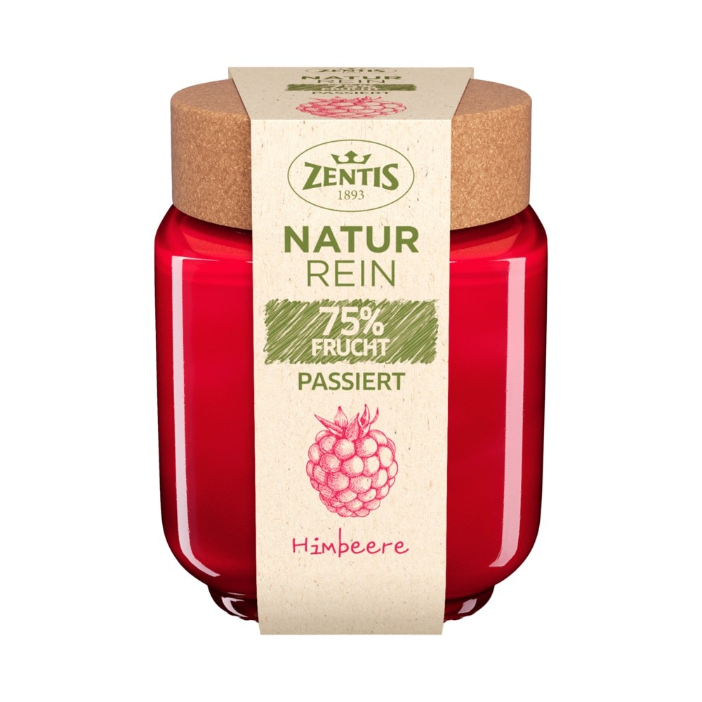 Zentis Natur Rein 75% fruit passed raspberry 200g