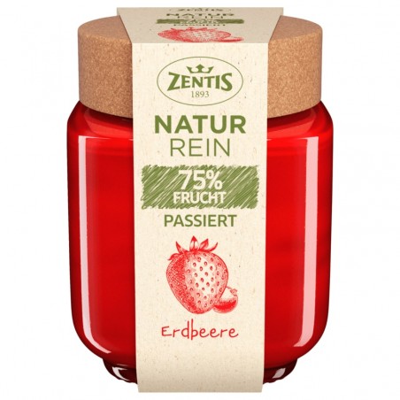 Zentis Natur Rein 75% Fruit Passed Strawberry 200g