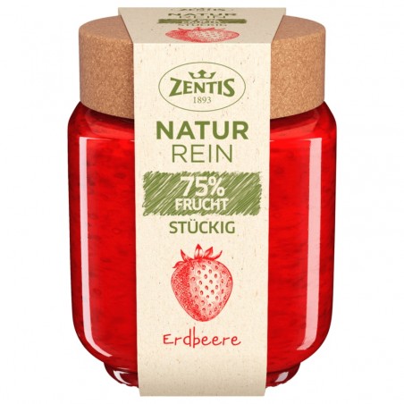 Zentis Natur Rein 75% fruit strawberry spread 200g