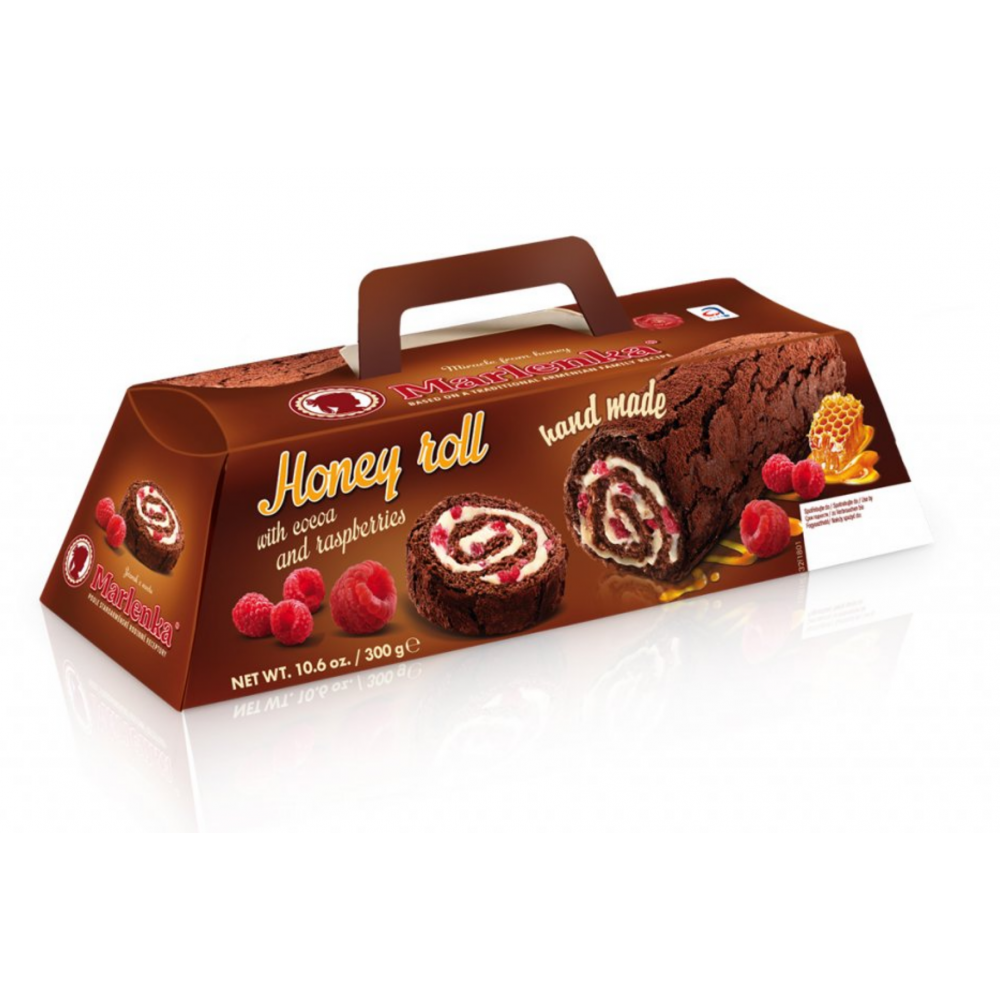 Marlenka Honigrolle mit Kakao und Himbeeren 300 g