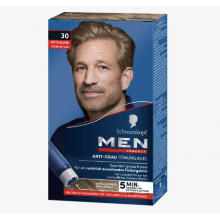 Schwarzkopf Men Perfect Anti-Grau Farbgel (30 Mittelblond)