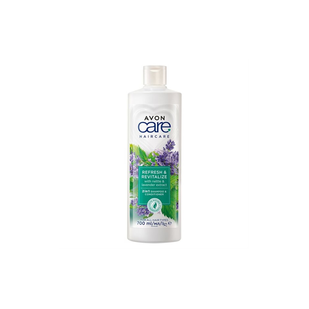 AVON Refresh & Revitalize 2in1 Shampoo & Conditioner with Nettle & Lavender 700 ml / 23.4 fl oz AVON Refresh & Revitalize 2in1 Shampoo & Conditioner with Nettle & Lavender 700 ml / 23.4 fl oz