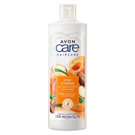 AVON Stay Strong 2in1 Shampoo & Conditioner with Apricot & Shea Butter 700 ml / 23.4 fl oz