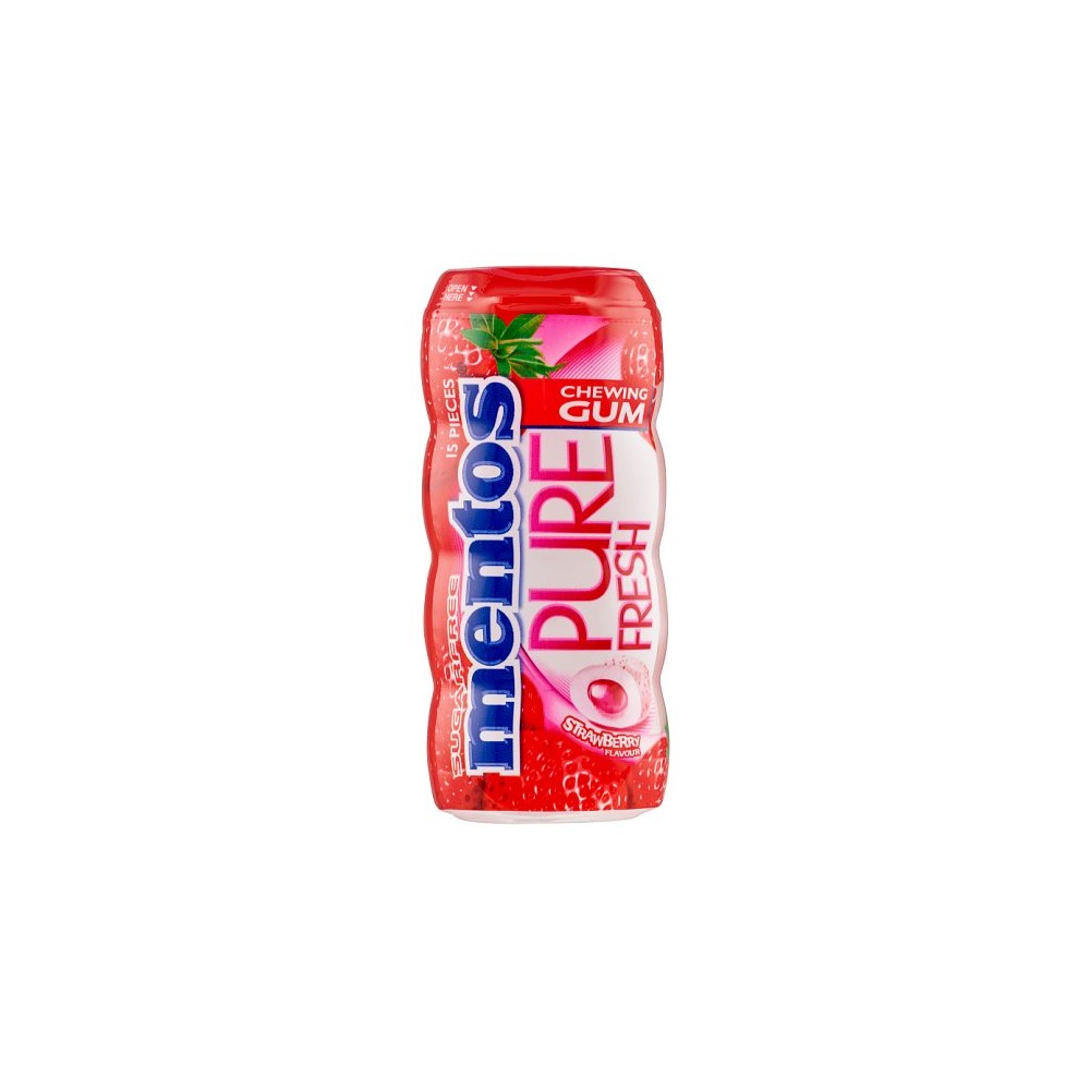 Mentos Pure Fresh Strawberry chewing gum 15 pcs 30g