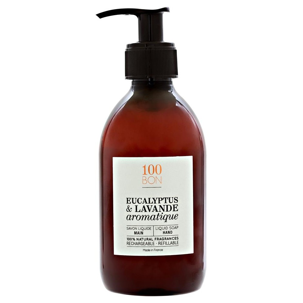 100 Bon Eukalyptus & aromatischer Lavendel Flüssige Handseife 300 ml / 10,14 fl oz