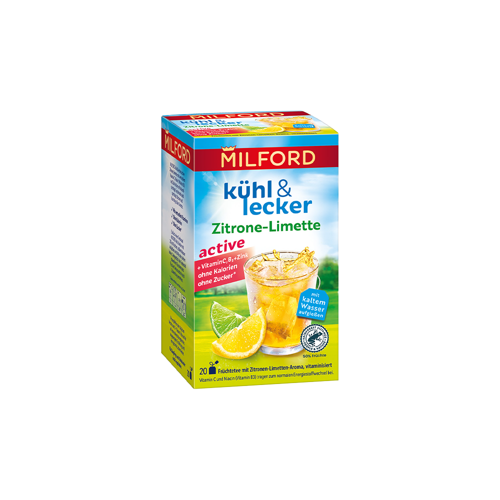 Milford Cool & Delicious Active Lemon-Lime 20 tea bags