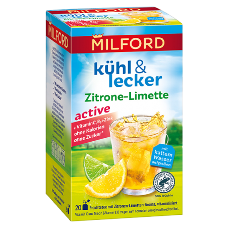 Milford Cool & Delicious Active Lemon-Lime 20 tea bags