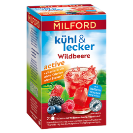 Milford Cool & Delicious Active Wild Berry 20 tea bags