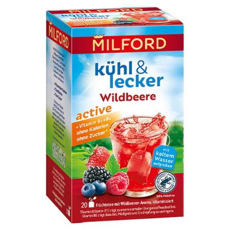 Milford Cool & Delicious Active Wild Berry 20 tea bags