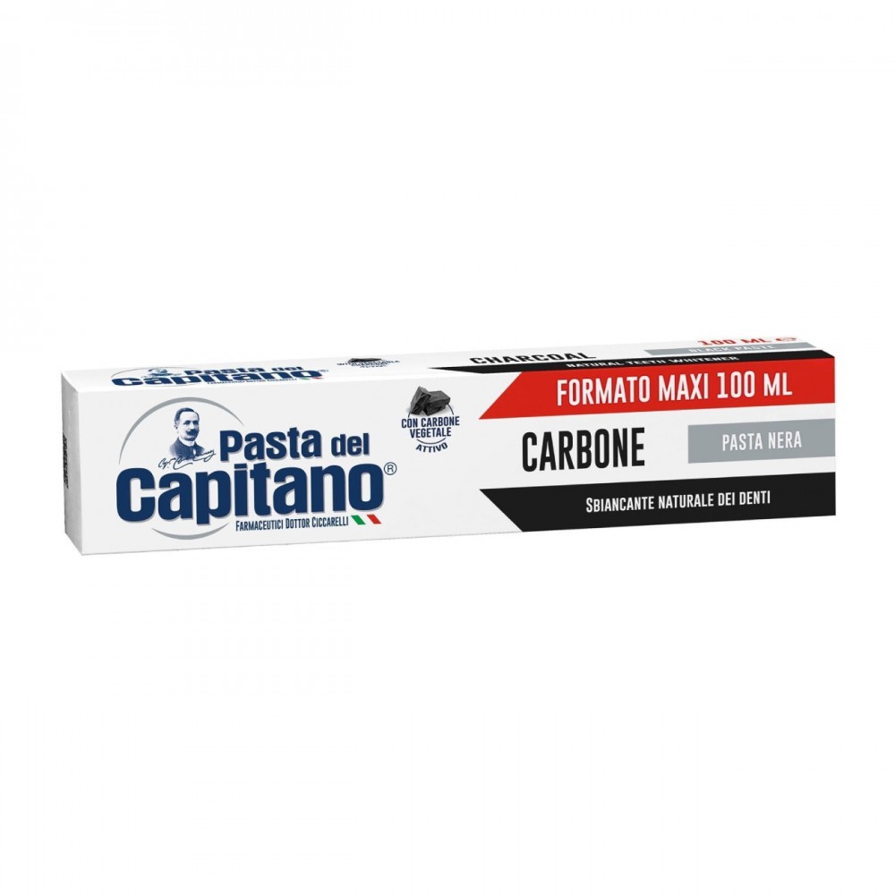 Pasta Del Capitano Carbone / Charcoal Toothpaste 100 ml / 3.4 fl oz