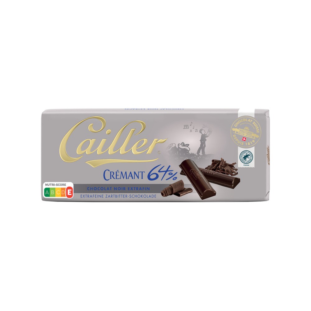 Cailler Cremant 64% Chocolate 100 g / 3.5 oz