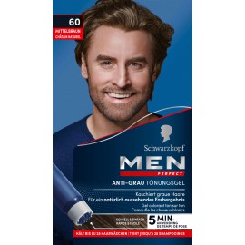 Schwarzkopf Men Perfect Anti-Grau Farbgel (60 Mittelbraun)