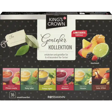 KING'S CROWN Enjoyer Collection 36 tea bags