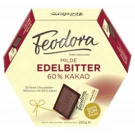 Feodora 60% Zartbitterschokoladentafeln 225 g / 7,94 oz