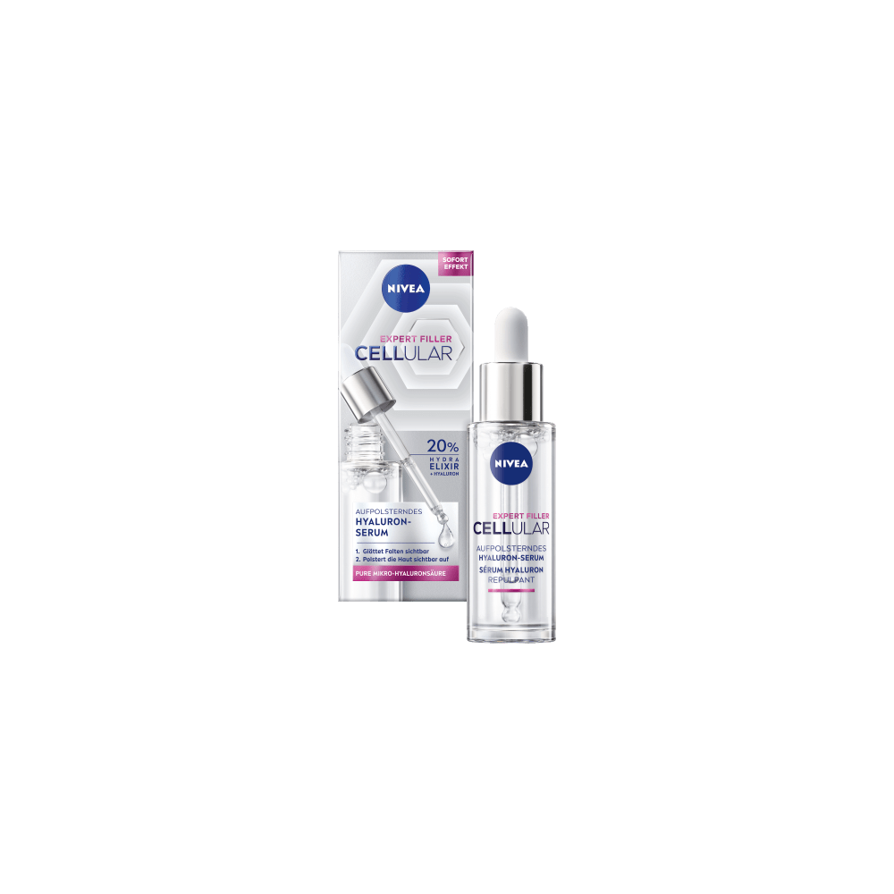 NIVEA Cellular Expert Filler Auffüllendes Hyaluron-Serum 30 ml / 1,0 fl oz