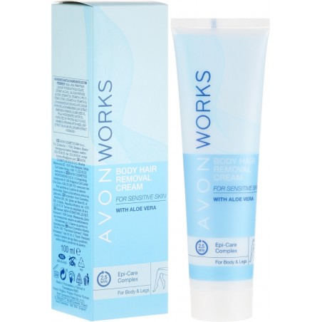 Avon Works Body Hair Removal Cream 100 ml / 3.4 fl oz
