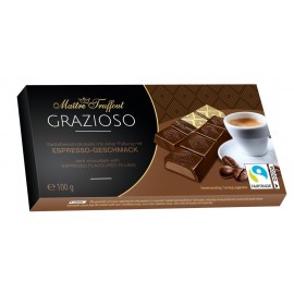 Maitre Truffout Grazioso Dunkle Schokolade Espresso 100 g / 3,53 oz
