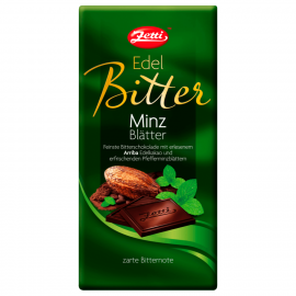 Zetti Noble Bitter Mint Leaves Chocolate 100 g / 3.5 oz