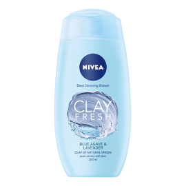 NIVEA Clay Fresh Blue Agave & Lavender Duschgel 250 ml