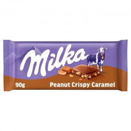 Milka Peanut Crispy Caramel Chocolate 90 g