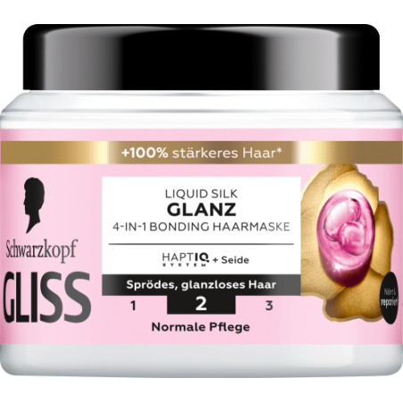 Schwarzkopf GLISS Liquid Silk Shine 4in1 Hair Mask 400 ml / 13.4 fl oz