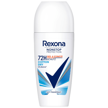 Rexona Nonstop Protection Cotton Dry Anti-Perspirant Roll-on 50 ml / 1.7 fl oz