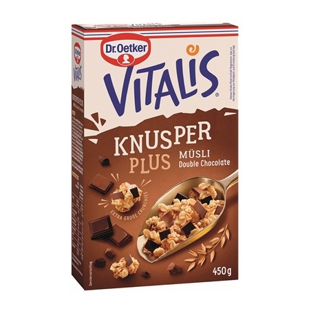 Dr. Oetker Vitalis Crunchy Muesli Plus Double Chocolate 450 g