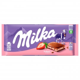 Milka Erdbeer-Schokolade 100 g / 3,5 oz