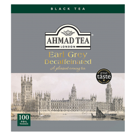 Ahmad Tea Earl Grey entkoffeiniert | 100 Alu-Folienbeutel