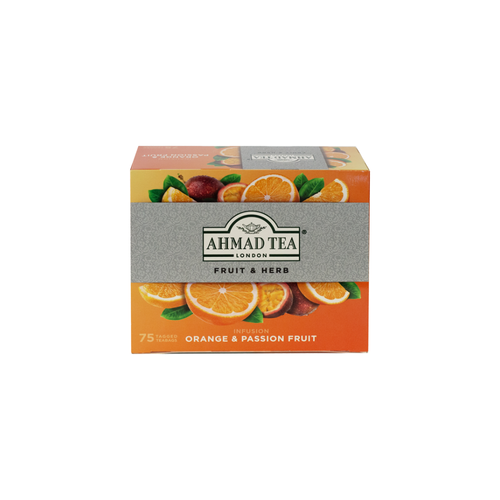 Ahmad Tea Orange & Passion Fruit 75 tagged tea bags