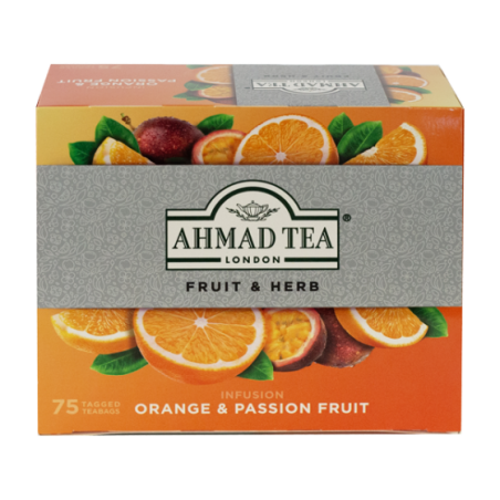 Ahmad Tea Orange & Passion Fruit 75 tagged tea bags