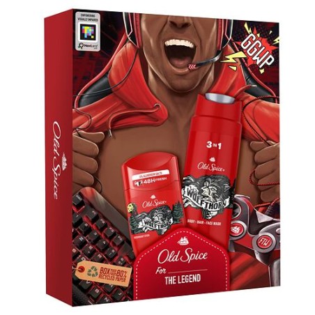 Old Spice Wolfthorn Deodorant Stick 50 ml / 1.7 fl oz + Shower Gel 250 ml / 8.4 fl oz