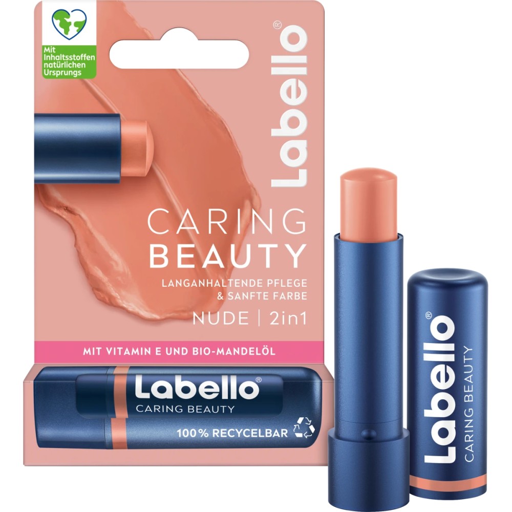 Labello Pflegende Schönheit Nude 2‑in‑1 Lippenbalsam 4,8 g