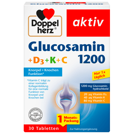 Doppelherz Glucosamine 1200 + D3 + K + C 30 tablets 47.4 g