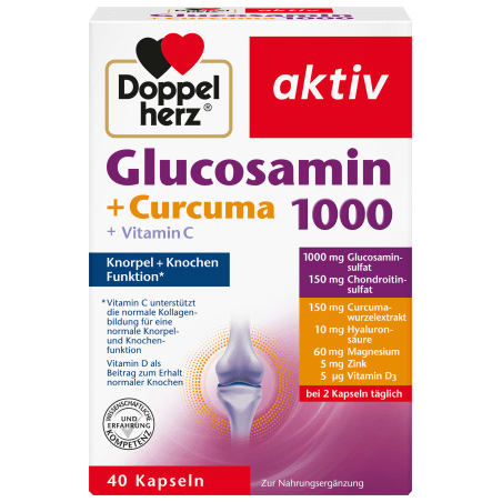 Doppelherz Glucosamine 1000 + Curcuma 40 capsules 40.8 g