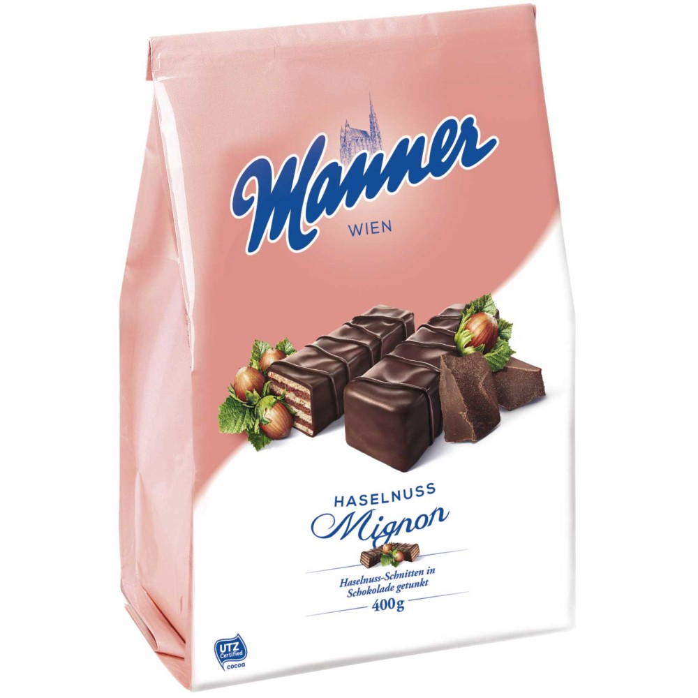 Manner Hazelnut Mignon Slices 400 g / 14 oz