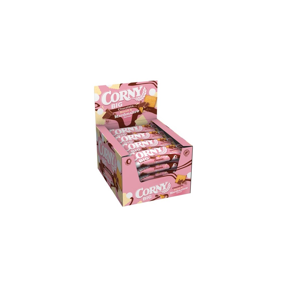Corny Big Chocolate, Biscuit & Marshmallow 40 g / 1.4 oz (24-Pack)