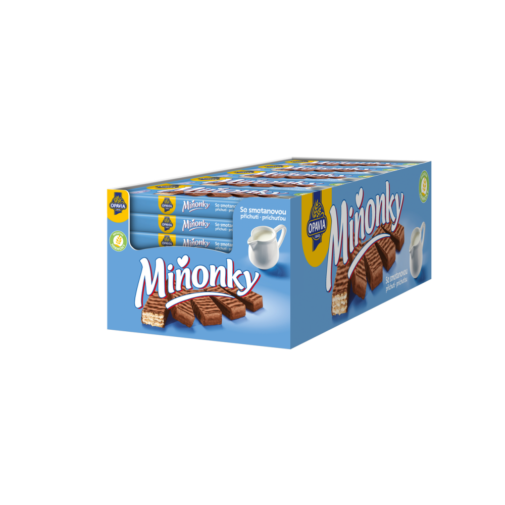 Opavia Minonky Creamy Blue 50 g / 1.7 oz (35-Pack)