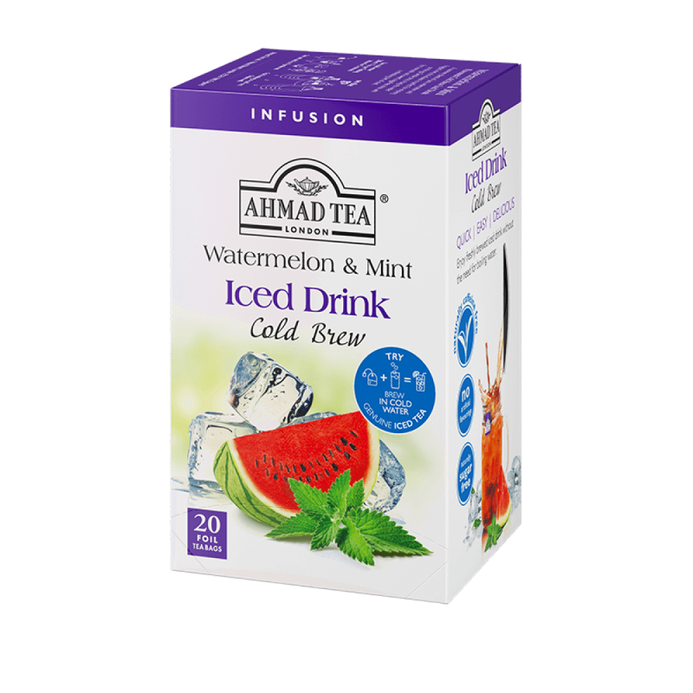 Ahmad Tea Eisgetränk kalt gebrüht Wassermelone & Minze