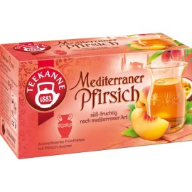 Teekanne Mediterraner Pfirsich 20 Teebeutel
